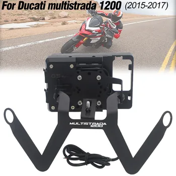 GPS Telefon Inteligent de Navigare de Montare Suport de Montare Adaptor Suport Pentru Ducati Multistrada 1200 2016 2017