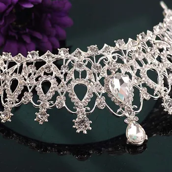 Noua Moda stil Baroc de Lux Cristal Coroana de Mireasă Diademe de Aur de Lumină Diadema Diademe pentru Femei, Mireasa, Nunta Accesorii de Par
