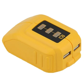 Dual Port USB Baterie Încărcător Adaptor Cu Indicator Built-In Cip Inteligent Baterie Li-ion Încărcător Pentru Dewalt 12V-18V DCB090