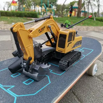 Patru-Wheel-Drive Electric de Control de la Distanță Excavator Jucărie pentru Copii Simulare în Inginerie Vehicul Excavator Model de Jucărie