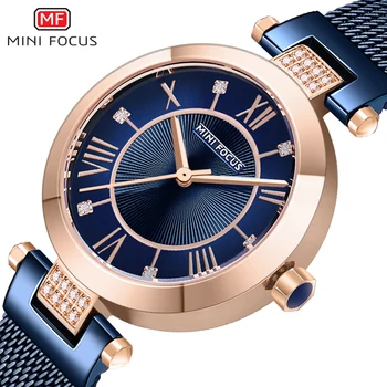 MINI FOCUS Top Brand de Lux de Moda Doamnelor Ceas Pentru Femei Reloj Mujer Montre Femme Relogio Feminino Cuarț Ceas de mână Centura de Plasă