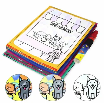 Baby Puzzle Copii Magic Apa de Desen Pânză de Carte Doodling Pictura Jucărie Repeta Pictura pentru Educația Timpurie a Copiilor Jucării