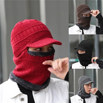 2020 Noua Moda De Iarnă Lână Pălărie Cald Tricot Pălărie În Aer Liber, Bărbați Și Femei Unisix Rece Capac De Protecție 4 Culori