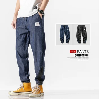 Blugi Largi De Oameni Jogger S Streetwear Pantaloni Denim Pantaloni De Marfă Streetwear Glezna-Lungime Largi Casual Pantaloni Plus Dimensiune