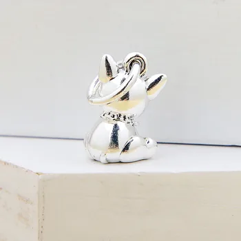 Autentic 925 Sterling Silver Charm Creative Câine De Moda Bulldog Se Potrivesc Pandantiv Pandora Femei Bratara & Colier Bijuterii Diy