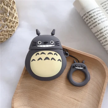 Totoro Fără Fir Bluetooth Casti Caz Pentru Apple Airpods Silicon Casti Cazuri Pentru Airpods2 Capac De Protecție