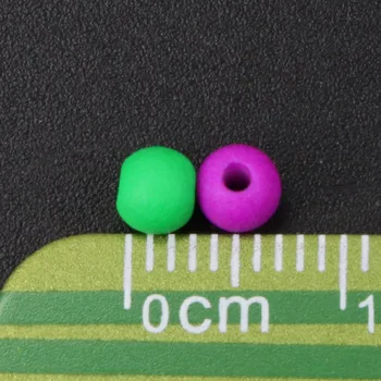 3000buc 3mm Amestecat Mat Acrilice Fluorescente Neon Semințe de Distanțare Circulară Margele Pentru Bijuterii Diy