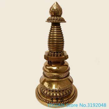 Bine gadang Tibetan pagoda, cupru pur, Budist furnizează, religioase pagoda pot fi stocate