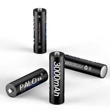 PALO 4buc AA 3000mAh acumulatori + Încărcător Inteligent Rapidă LCD Încărcător de Baterie Pentru AA AAA NIMH NICD Reachargeable Baterie