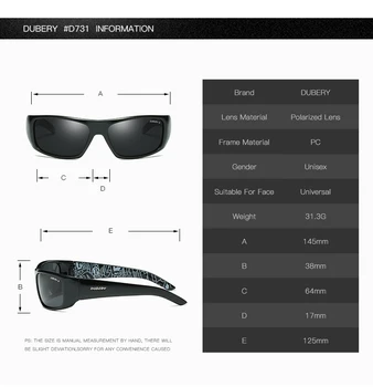 DUBERY Polarizat ochelari de Soare Barbati Retro sex Masculin Ochelari Colorate Ochelari de Soare Pentru Barbati Brand de Moda de Lux Oglindă Nuante Reci Oculos