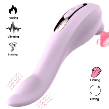 Vaginul Supt Vibrator Cu 10 Viteze de Căldură Vibratoare Fraier Orală Biberon Sex Aspirație Clitorisul Stimulator Erotic jucarii Sexuale pentru Femei pentru Sex