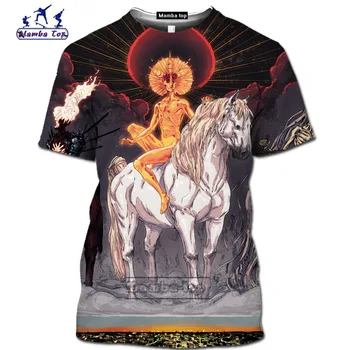 Mamba top Creștin tricou homme Dumnezeu men ' s T-shirt 3D Isus Amin Catolicism tee noua moda de vară amuzant maneci Scurte Streetwear