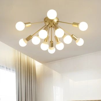 Moderne LED Lumini Plafon de Aur iluminat Camera de zi Dormitor Creative Acasă Corpuri de Iluminat Lampă de Tavan AC110V/220V Transport