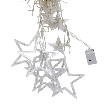 Luna Steaua Lampa LED String Zână Șir Lumina Lunii Star Lampa Șir de 8 Moduri de Lumini de Crăciun Decorare Nunta Neon Felinar