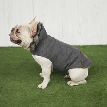 Toamna Și Iarna Plus De Câine Dublu Jachete Două Culoare Opțional Cald Bumbac Teddy Salopete Catelus Îmbrăcăminte Hanorac Pentru Câini Livrările