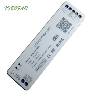 Noi cu LED-uri WiFi pentru a DMX512 Converter DC12-24V Intrare;DMX de Semnal de Ieșire Led-uri RGB Benzi Controler Wifi-101-DMX4
