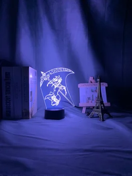Anime Soul Eater Maka Albarn Figura Copii a Condus Lumina de Noapte pentru Acasă Decorare Camera Fetelor Noptiera Birou 3d Lampa Cadou de Schimbare a Culorii