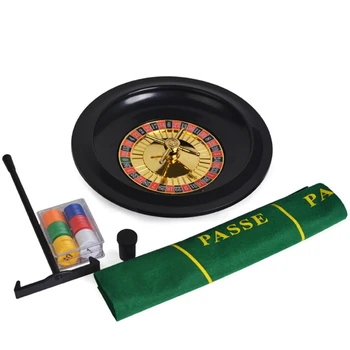 10 inch Roulette Set de Joc de Casino Ruleta cu fata de Masa de Poker Chips-uri pentru Bar, KTV Petrecere Borad Joc