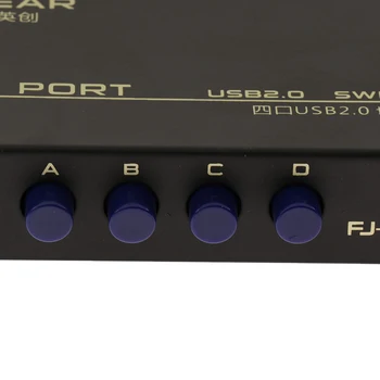 USB Switch Hub de Partajare Switcher Splitter 1 Manual Imprimanta Scanner pentru 4PC