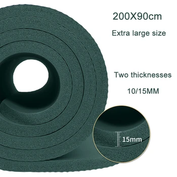 200*90cm 15mm Grosime Suplimentară a BNR Yoga Mat de Înaltă Calitate Exercițiu de Sport Covoare Pentru Gimnastică, Fitness Acasa fara Gust Tampoane Exercitii de Gimnastica