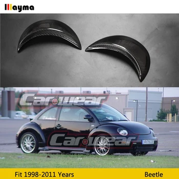 Fibra de Carbon faruri acopere pleoapa Pentru VW Beetle 1.8 2.0 1998 - 2011 beetle decor Fibre de sticlă lampă față spranceana autocolant