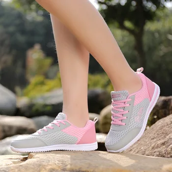 Noul model în vară 2020 Plasă (mesh Aer) Dantela-Up pantofi sport femei zapatillas hombre deportiva femei designer adidasi femei