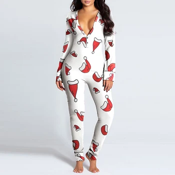Lady Costum Pijama Înapoi Fundul Body Vagabond Deschide Fundul Sexy Femei Salopeta Cu Maneci Lungi De Pijama Vagabond Deschide Homewear Butonul Clapa Bodysuit