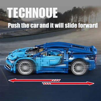 Technic Serie 1220pcs Mecanice Bugatties Masina Sport Model Blocuri City Racer Vehicul Cărămizi Jucării Pentru Copii Băiat de Cadouri