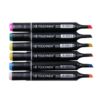TOUCHNEW Art Markeri Set Pix Schiță Perie Moale Alcool Perie de Cerneală Dual Sfaturi Profesionale de Desen Marker Set 30/40/60/80/168 Culoare