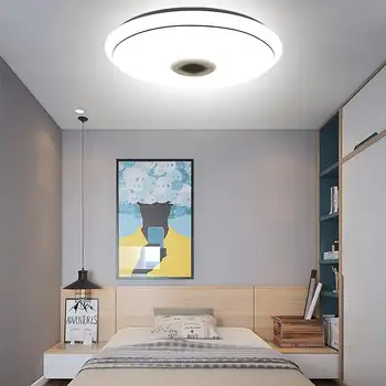300W WiFi Moderne RGB LED Lumini Plafon 40CM, 50CM APLICAȚIE de Muzică bluetooth Dormitor Lumina Lămpii Inteligent Lampă de Plafon+Control de la Distanță