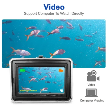 Erchang DV3524HD Video Subacvatice Pescuit Camera Cu SD Card de 16GB Infraroșu + Led Alb 1280*720P Rezoluție de Gheață/Pescuit pe Mare Cam