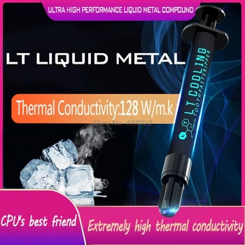 LT-100Liquid metal conductor termic inserați codul Unsoare pentru CPU GPU lichid de Răcire ultra 128W/mK 1.5g3g Compuse unge pentru răcire