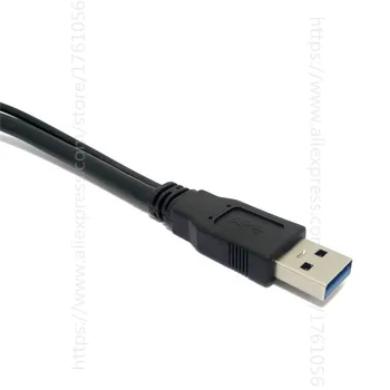25cm USB 3.0 USB3.0 de sex Masculin pentru a Dual USB de sex Feminin un Plus de Putere de Date Y Cablu de Extensie pentru 2.5