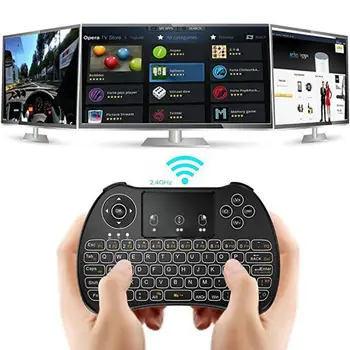 2020 Nou H9 Culoare De Fundal 2.4 GHz Tastatura Wireless Air Mouse Wireless Mini Portabil De Control De La Distanță Tastatură Mouse-Ul De Aer
