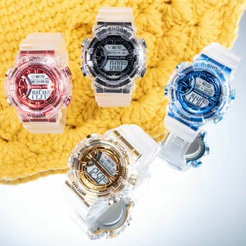 Digital Ceasuri Sport Ceasuri Electronice Sunt Impermeabile și Transparent Led-uri Ceasuri Femei