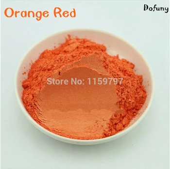 Portocaliu roșu vopsea de culoare pigment pulbere,cu efect sidefat praf,machiaj DIY fard de pleoape pulbere,săpun praf de vopsea