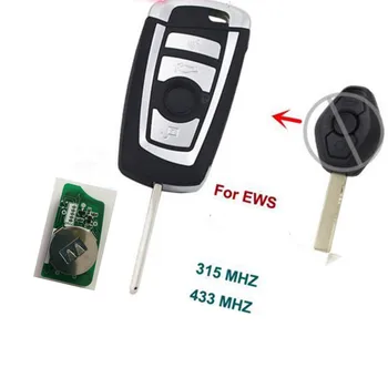 Wilongda cheie de Masina 4 Buton Modificat flip auto cheie de la distanță 434MHz HU92 pentru BMW EWS sistem E46 E38 E39 E46 M5 X3 X5 cheie de masina
