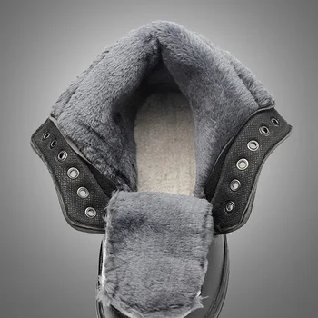 Iarna Securitatea Muncii Cizme De Blană Cald Bărbați Bocanci Steel Toe Pantofi De Protecție Cizme De Iarna Pentru Bărbați Bocanci Pantofi De Sex Masculin Adult Cizme Barbati 39
