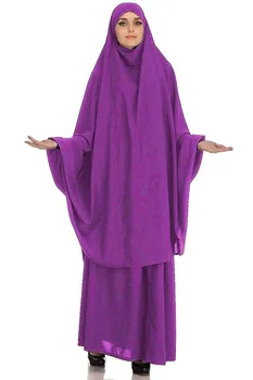 Musulman Abaya Femei Hijab Rochie de Rugăciune Îmbrăcăminte 2 peices set Burka Niqab Mult Khimar Caftan Islamic Îmbrăcăminte musulman ansambluri