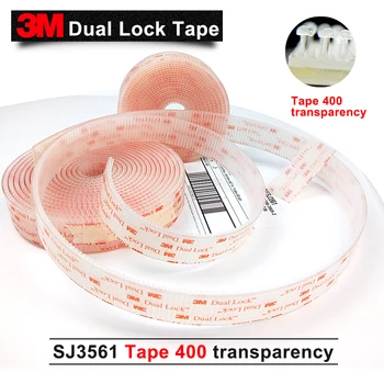 3M Dual Lock SJ3561 Tip 400 Clar Ciuperci Fixare bandă adezivă 25,4 mm x 1m