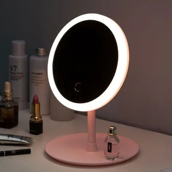Vinde fierbinte Make-up Oglinda cu Lampa de Birou LED-uri de Top Oglindă de Machiaj cu Trei Tipuri de Reglabil Lumini Viu de Lumină Supliment Oglinda
