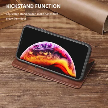 Piele Flip Portofel Caz Pentru Xiaomi POCO M2 Pro F1 X2 F2 Pro Slot de Card Magnetic, Telefon Acoperă pentru xiaomi Pocophone F1 Funda Capa