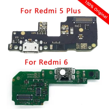 Original Portul de Încărcare Pentru Xiaomi Redmi 6 5 USB Plus Taxa de Bord PCB Conector Dock Cablu Flex Inlocuire Reparare Piese de Schimb