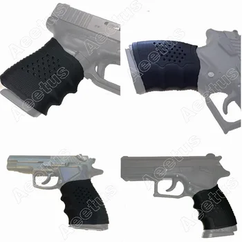 Tactical Grip Manșon de Prindere Manusa Aluneca pe Grip Mănușă de Cauciuc Negru Compatibil Cu S&W M&P Pistol Taurus, Beretta kxs06004