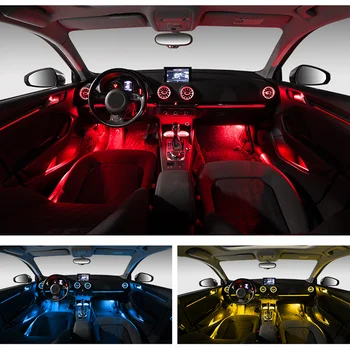 Pentru Audi A3 Atmosferă de Lumină 21/32 Culoare A3 RS3 Turbina Luminos de Evacuare a Aerului Atmosferă de Lumină Pentru Modificarea Original