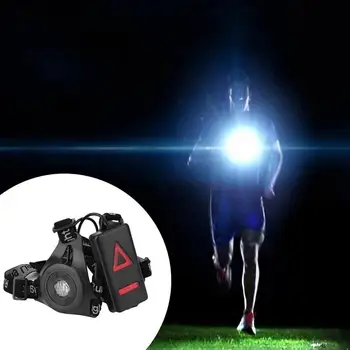 Impermeabil în aer liber Lumina Lumini de Noapte LED-uri care Rulează Lanterna Lumini de Avertizare incarcare USB-Piept Lampa Jogging Accesorii
