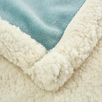 Mare Cald Gros de Miel din Fleece Pătură, Plapumă Pufoasă Sherpa Pături pentru Paturi Solid Manta Canapea extensibilă Capac Cuvertură de pat