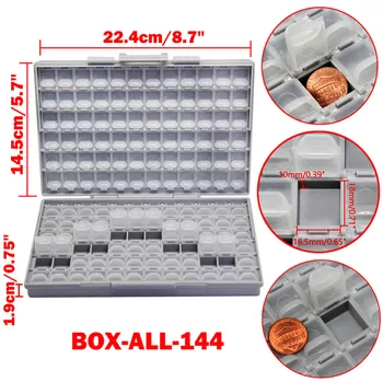 AideTek Cabina cutie suprafață de montare SMD de stocare Electronice de Stocare Cazuri & Organizatorilor materiale plastice Anti-statica rezistor BOXALLS