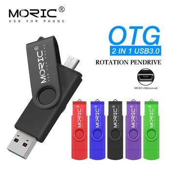 Metal OTG 2 IN 1 pendrive USB 3.0 16 32 64 128 256 GB Micro usb memory stick 32 GB pen drive usb flash cle unitate flash usb de Tip C