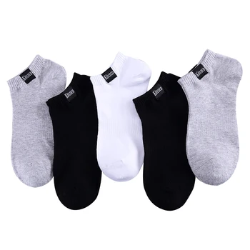 Sosete scurte barbati glezna alb negru skarpetki meskie de vara din bumbac de înaltă calitate coolmax moda masculina cadouri pentru calcetines 5pair